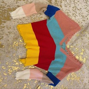 Colorful boutique sweater.